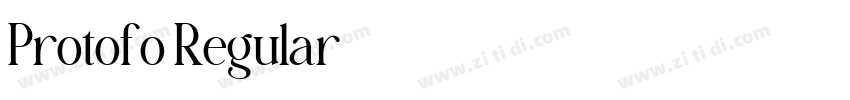 Protofo Regular字体转换 Protofo Regular字体转换